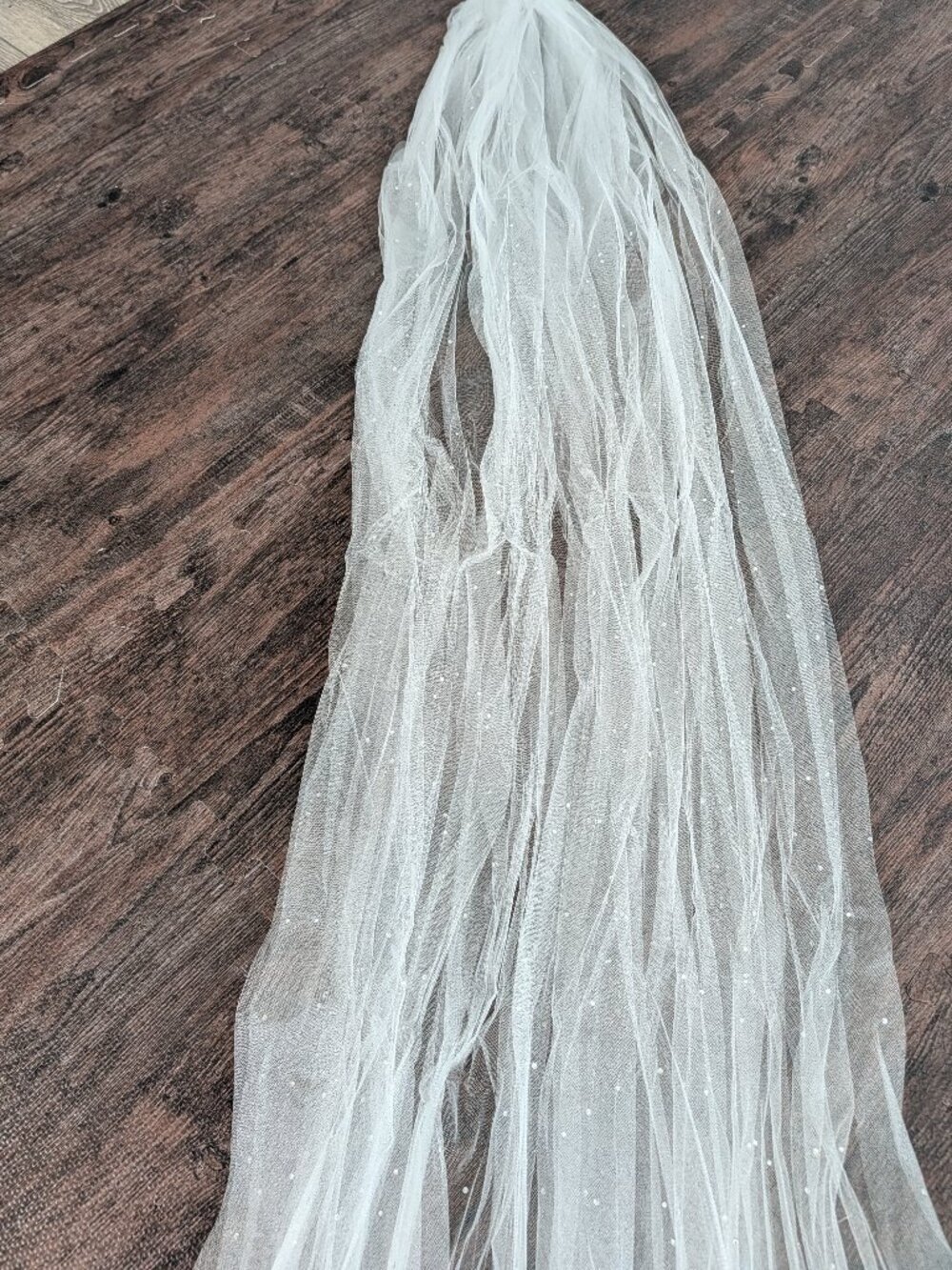 Cathedral Length Sparkle Wedding Veil, approx. 107", with Comb